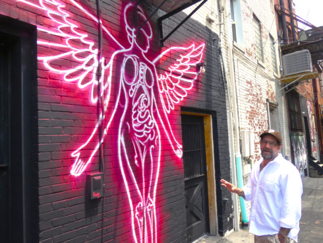 New painting sprouts wings in Grohl Alley